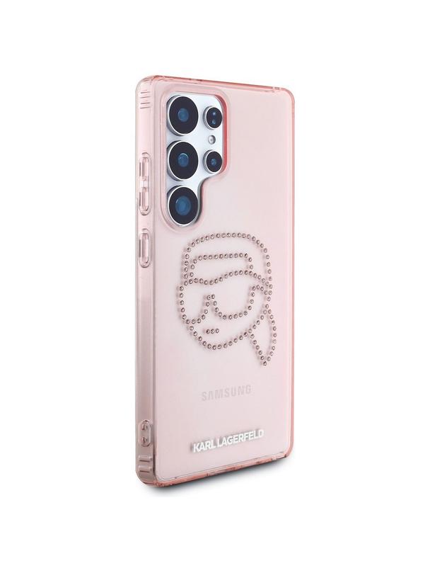 KARL LAGERFELD futerał do SAMSUNG S25 Ultra KLHCS25LHKHDCELP (IML Rhinestones K Head) różowy