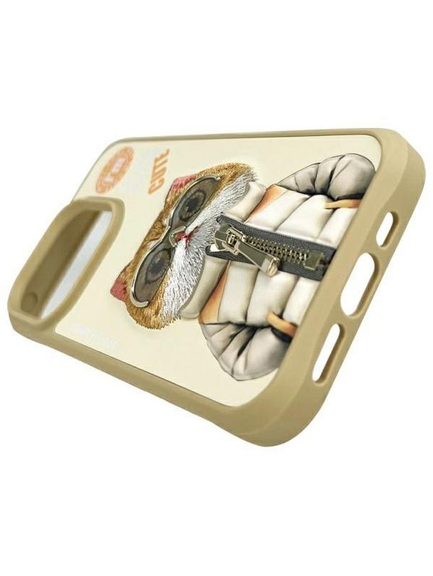 NIMMY futerał COOL&CUTE 2.0 Cat do IPHONE 15 Pro Max khaki