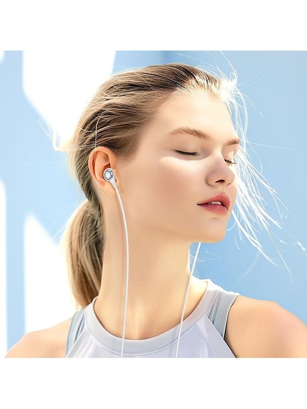 Słuchawki przewodowe douszne Jack 3,5 mm Hoco M116 białe