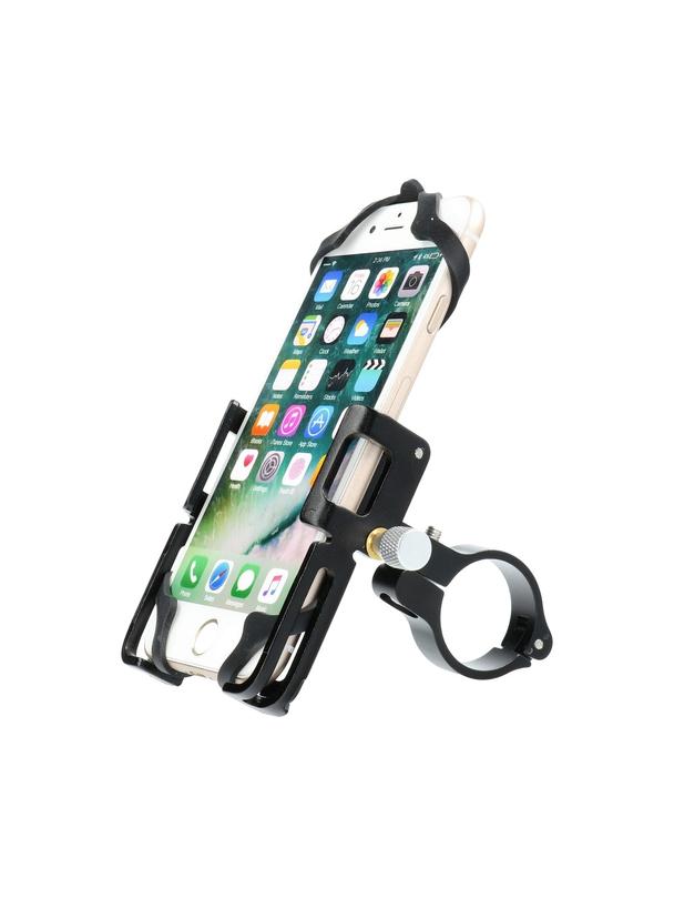 GUB uchwyt rowerowy na kierownicę P10 Aluminium + silikonowy uchwyt czarny