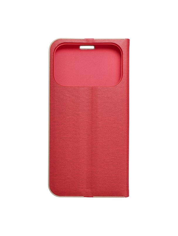 Kabura LUNA Book Gold do IPHONE 17 Pro czerwony