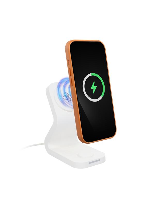 Futerał LEATHER MAG COVER kompatybilny z MagSafe do IPHONE 16 pomarańczowy