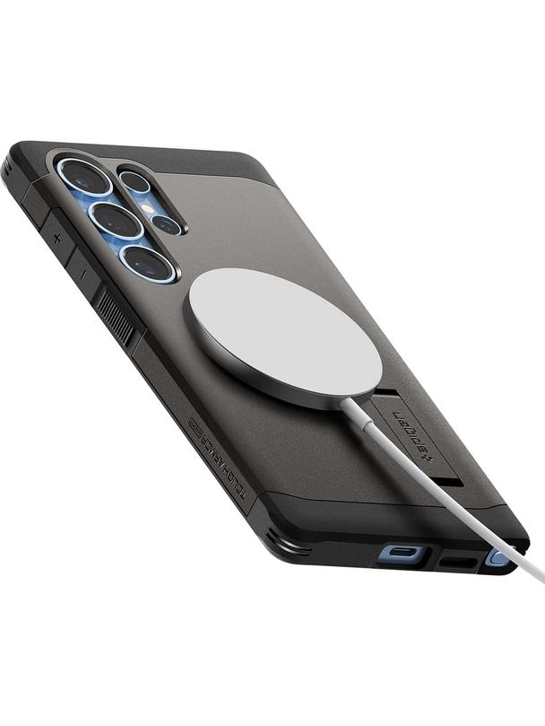 SPIGEN futerał TOUGH ARMOR kompatybilny z MagSafe do SAMSUNG S25 Ultra gunmetal