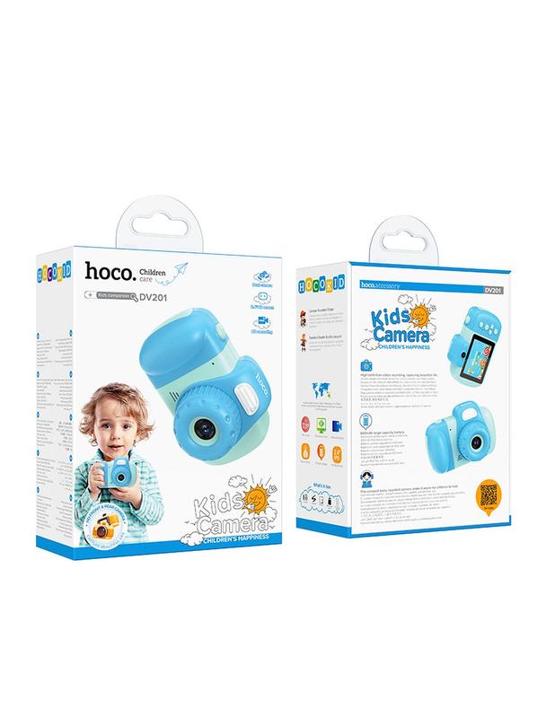 Aparat cyfrowy dla dzieci Hoco 2MP 2,4" Full HD DV201 niebieski 0INT