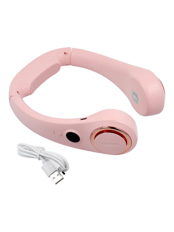 Przenośny wentylator na szyję F50 różowy