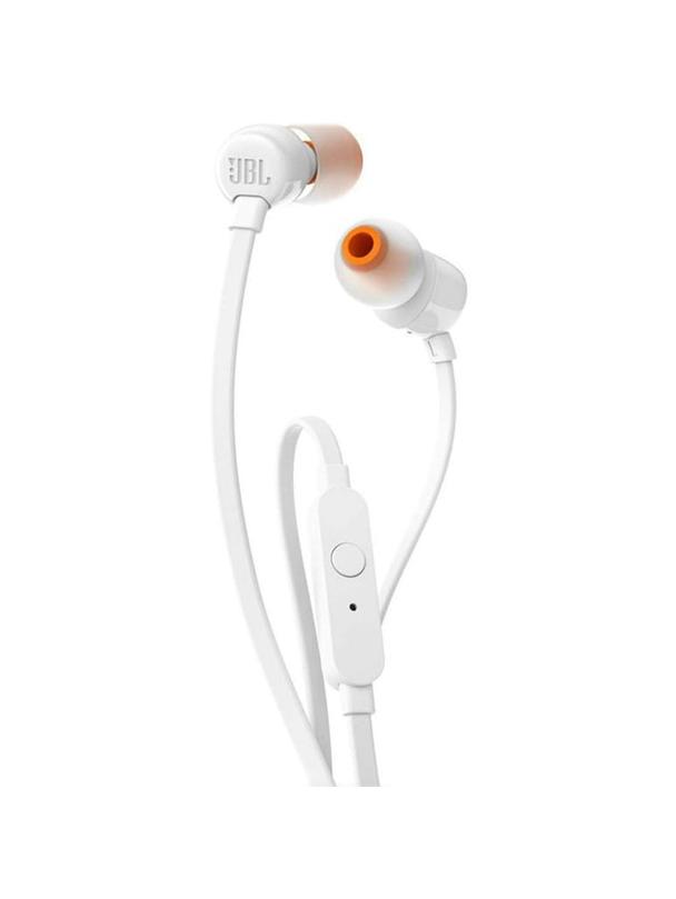 Słuchawki przewodowe douszne Jack 3,5 mm JBL T110 białe