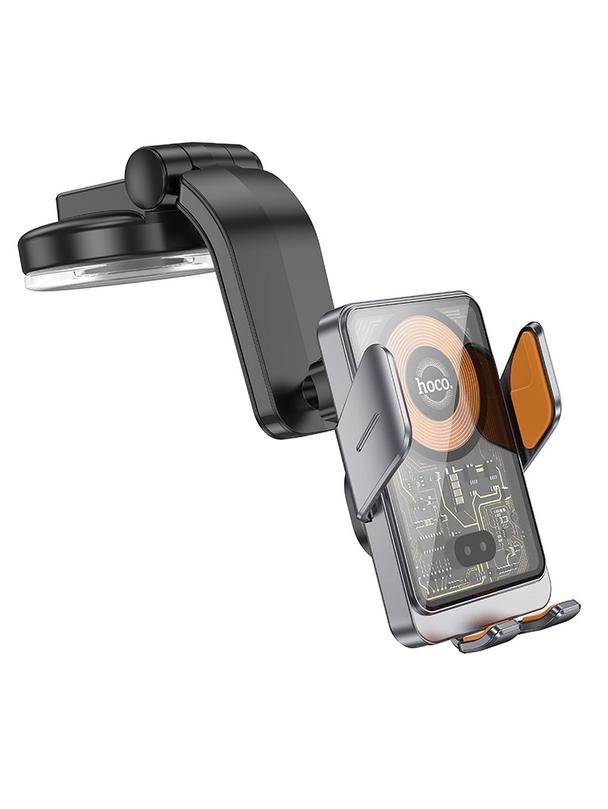 Uchwyt na telefon do samochodu indukcyjny Hoco 15 W do szyby / deski HW8 czarny