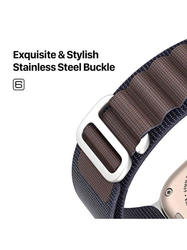 DUX DUCIS pasek GS nylonowy do Apple Watch 42 / 44 / 45 / 49 mm indigo