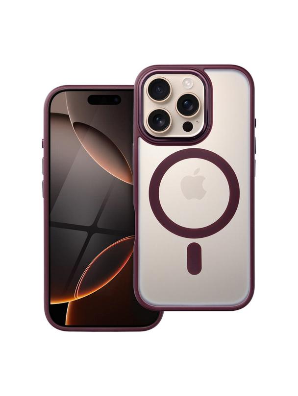 Futerał MATTE MAG COVER kompatybilny z MagSafe do IPHONE 16 Pro czerwony