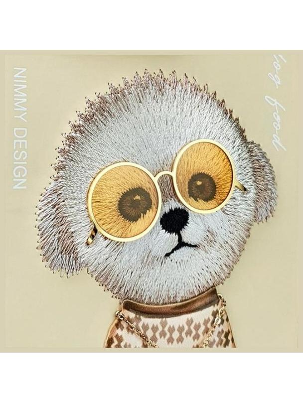 NIMMY futerał GLASSES COOL DOG do IPHONE 15 Pro Max khaki