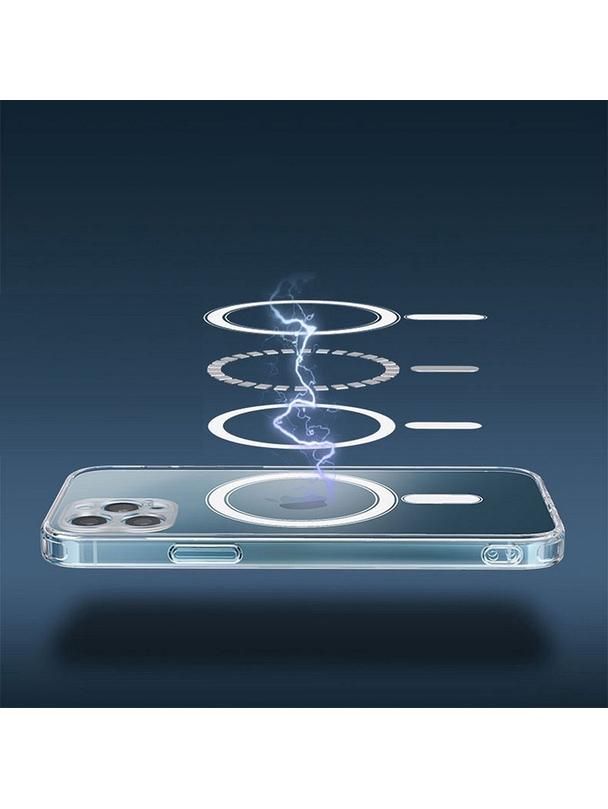 Futerał Clear Mag Cover (camera protection) zgodny z  MagSafe do iPhone 15 Pro transparentny