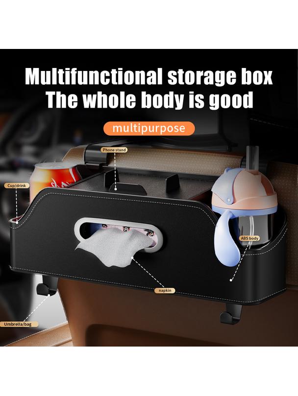 Organizer samochodowy na fotele przednie z przegródkami SN-517 czarny