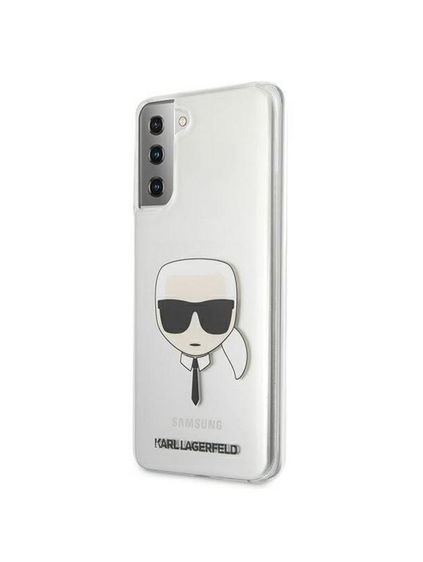 KARL LAGERFELD futerał do SAMSUNG S21 Plus KLHCS21MKTR (Karl's Head) transparentny