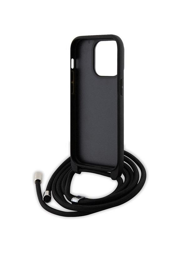 KARL LAGERFELD futerał do IPHONE 13 Pro KLHCP13LSAKCPSK (Saffiano KC Metal PIN Crossbody) czarny