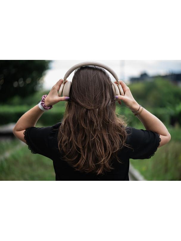 Słuchawki bezprzewodowe nauszne Forcell F-Audio Touch Beat ANC beżowe