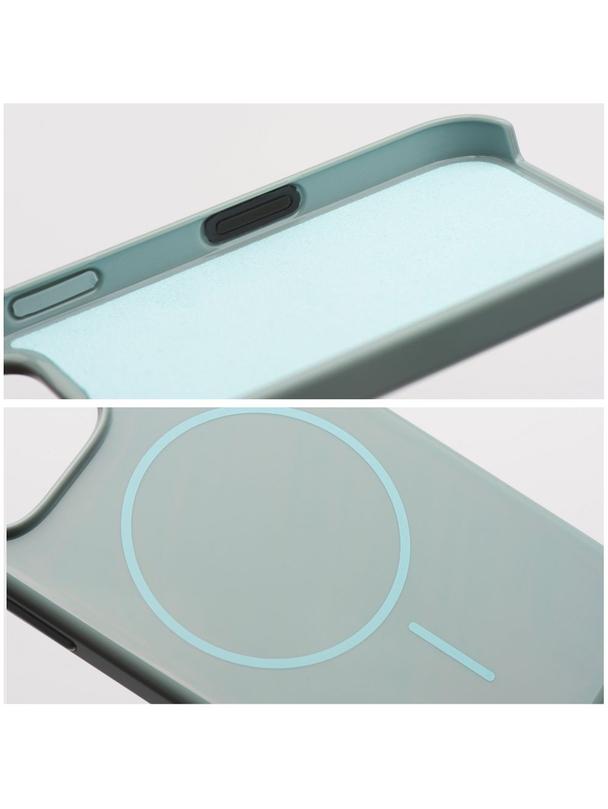 Glossy Mag Cover kompatybilny z MagSafe pasuje do IPHONE 16 miętowy