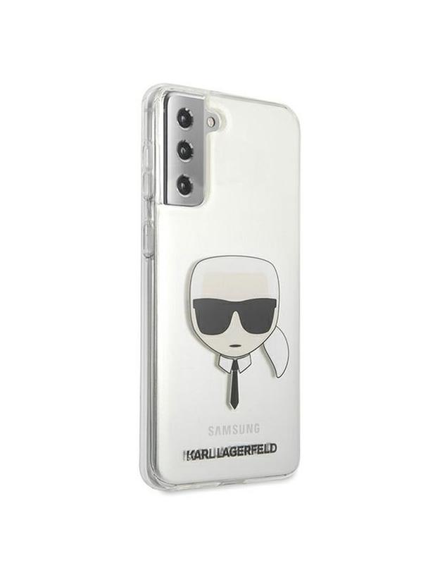 KARL LAGERFELD futerał do SAMSUNG S21 Plus KLHCS21MKTR (Karl's Head) transparentny