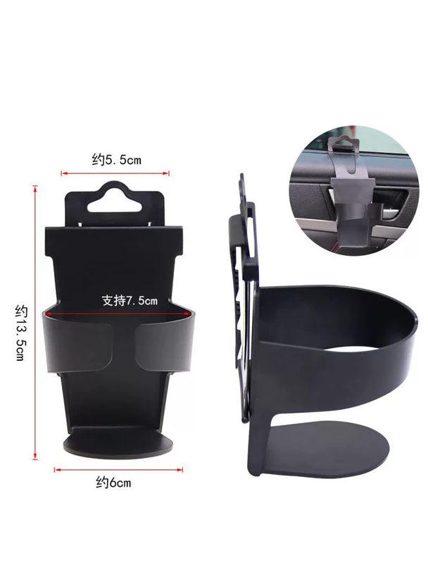 Uchwyt na kubek zawieszany czarny