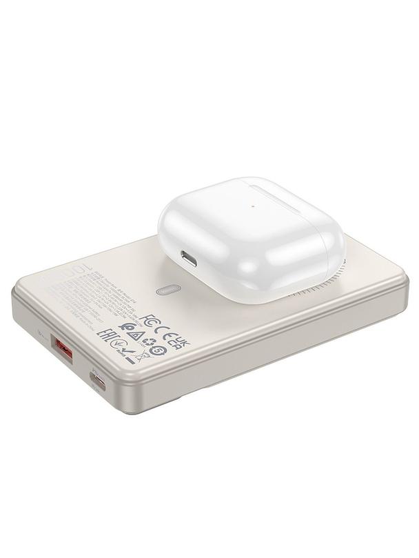 Powerbank zgodny z MagSafe Hoco 10000 mAh QC3.0 PD 3A 22,5W Q18 biały