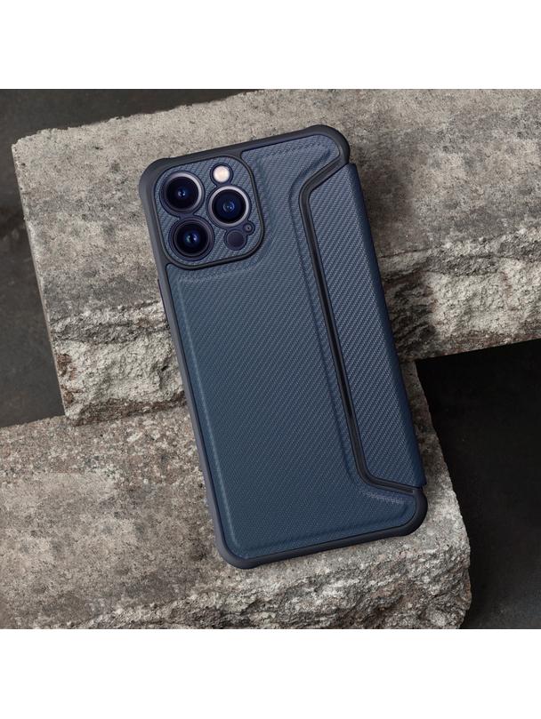 Kabura RAZOR Book do IPHONE 16 Pro niebieski