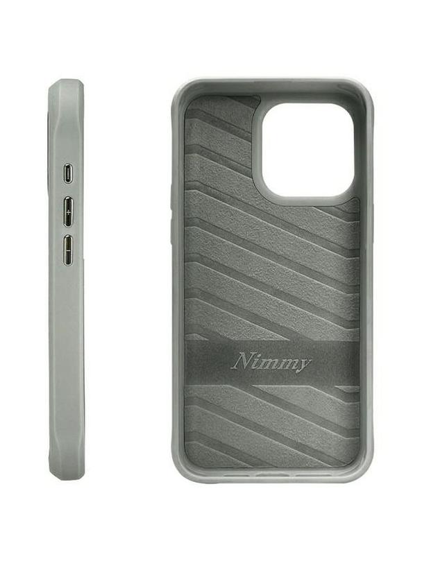 NIMMY futerał GLASSES COOL CAT do IPHONE 15 Pro Max szary