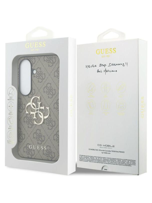 GUESS futerał do SAMSUNG S26 GUHCS26S4GMGBR (4G Big Metal Logo) brązowy