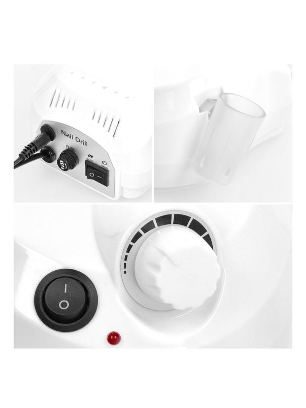 Profesjonalna maszyna do manicure frezarka do paznokci MJ120 biała