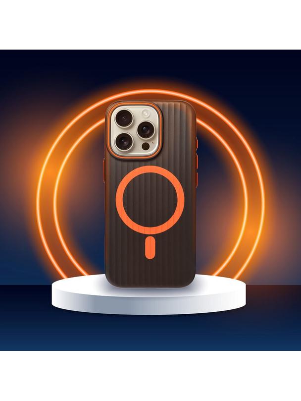 Futerał SIMPLY kompatybilny z MagSafe do IPHONE 15 Pro Max tytan czarny