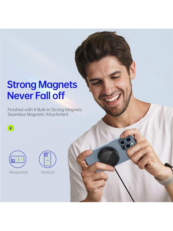 DUZZONA W1 - ładowarka indukcyjna kompatybilna z MagSafe 15W czarna