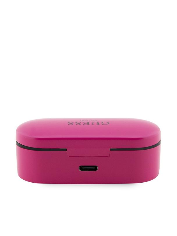 GUESS słuchawki bezprzewodowe bluetooth TWS + stacja dokująca GUTWST31EM magenta