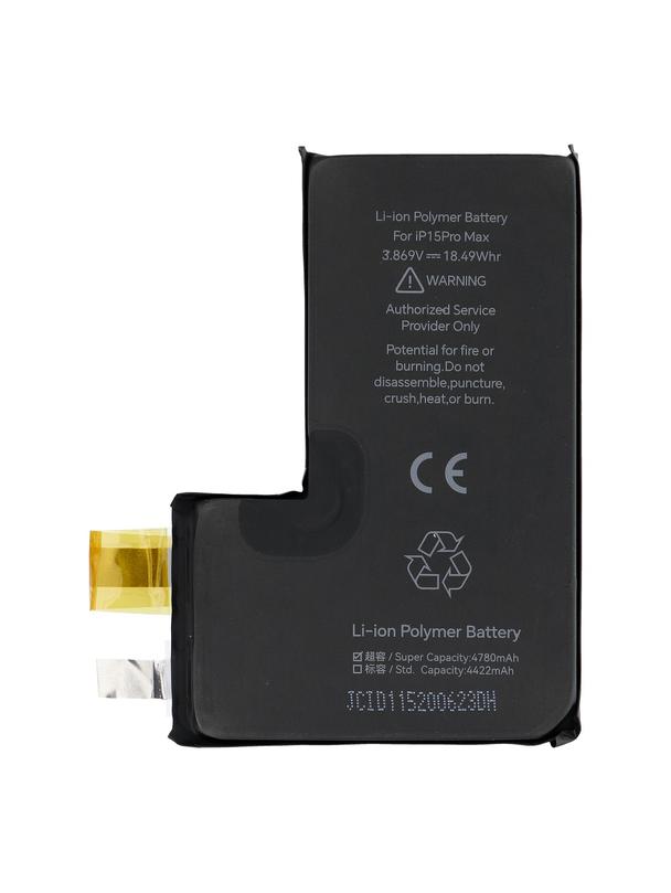 JCID Bateria bez BMS do iPhone 15 Pro Max (zwiększona pojemność)