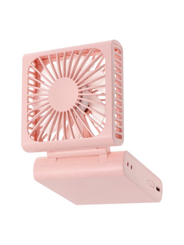 Wentylator / wiatrak przenośny składany F10 różowy