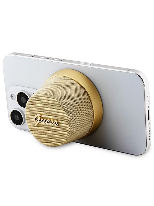 Głośnik bluetooth Guess Magnetic Script Metal GUWSC3ALSMD złoty