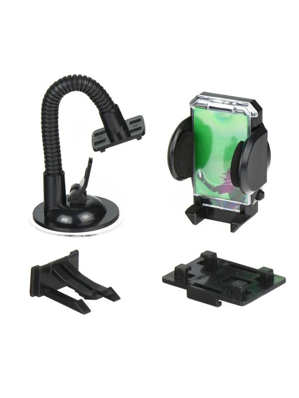 Uchwyt samochodowy do szyby / deski / kratki z ramką na zdjęcie (17 cm) czarny