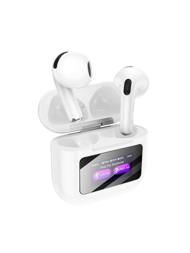 Słuchawki bezprzewodowe douszne Hoco z ekranem dotykowym TWS EW73 białe