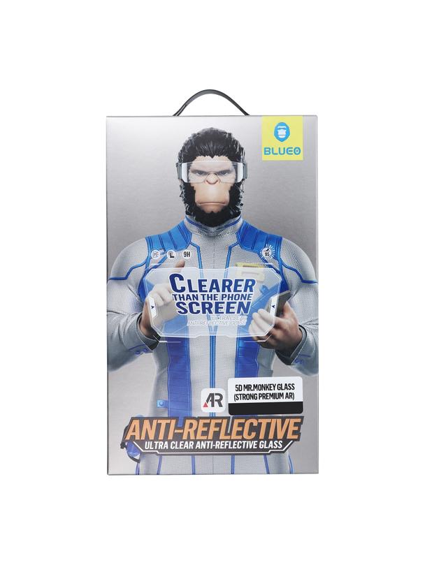 Szkło Hartowane 5D Mr. Monkey Glass - Apple iPhone 17 Pro czarny (Strong Premium AR)