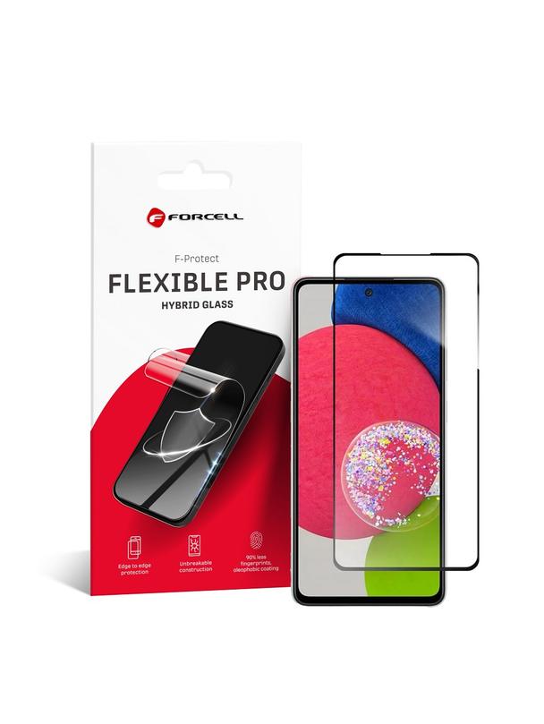 Szkło hybrydowe do Samsung A52 / A52s 5G Forcell Flexible 5D czarne