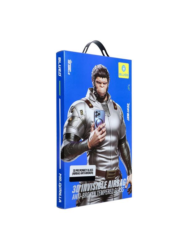 Szkło Hartowane 5D Mr. Monkey Glass - Apple iPhone 17 czarny (Airbag Anti-broken)