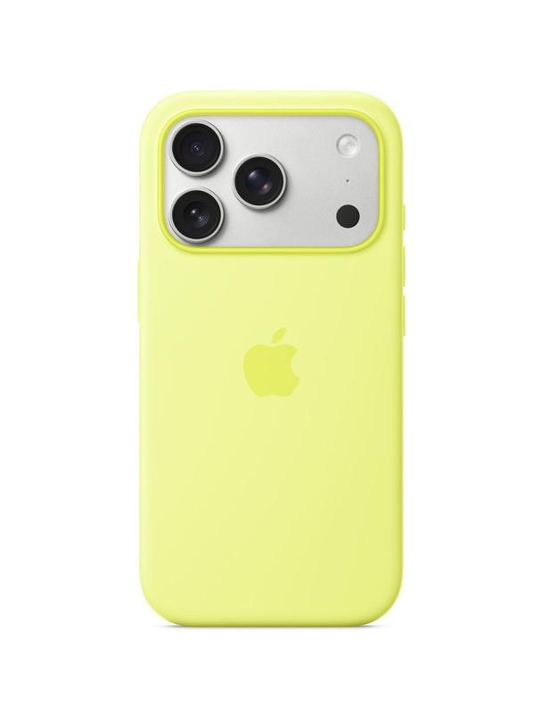 iPhone 17 Pro Silicone Case with MagSafe – Neon Yellow 0INT