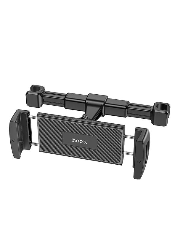 Uchwyt na telefon / tablet do samochodu uniweralny Hoco na zagłówek (4,7" - 12,9") CA121 czarny