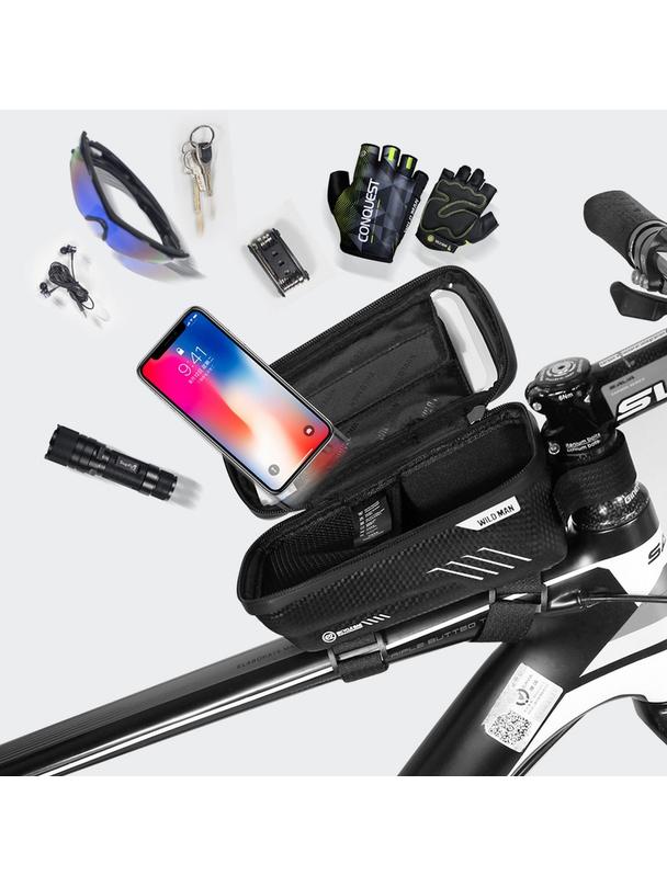 WILDMAN sakwa rowerowa na ramę na zamek  E2 1L ( 4" - 7" ) czarna