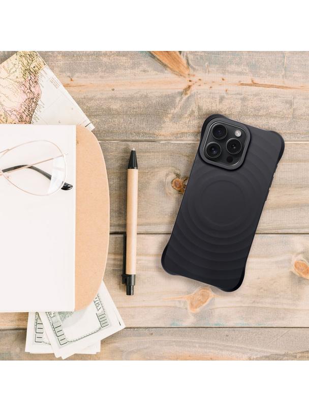 Silicone Zephyr Mag Cover kompatybilny z MagSafe do IPHONE 15 czarny