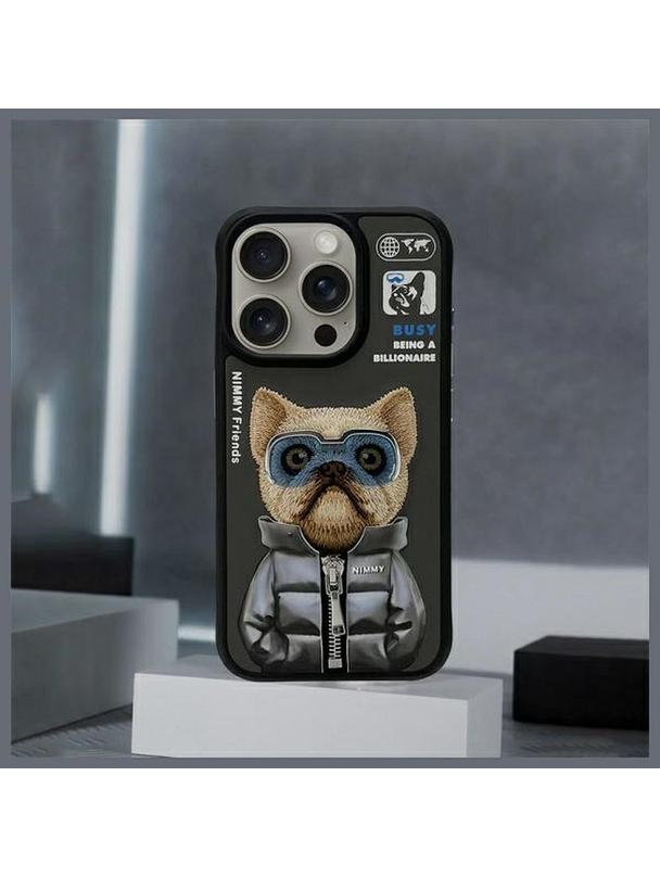 NIMMY futerał COOL&CUTE 2.0 Dog do IPHONE 15 Pro Max czarny