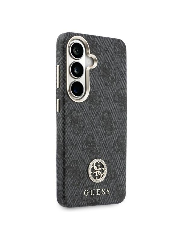 GUESS futerał do SAMSUNG S26 GUHMS26SP4GRMDEK (4G Rhinestone Round Logo MagSafe) czarny