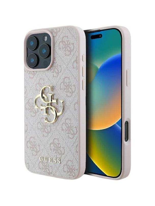 GUESS futerał do IPHONE 16 GUHCP16S4GMGPI (4G PU Big Logo) różowy