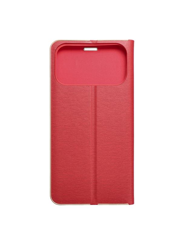 Kabura LUNA Book Gold do IPHONE 17 Pro Max czerwony