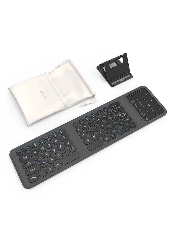 WiWU - Bezprzewodowa klawiatura składana FMK-05 - czarna
