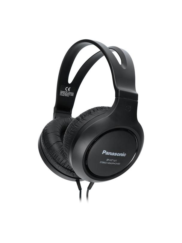 Słuchawki przewodowe nauszne Jack 3,5 mm Panasonic RP-HT161 czarne
