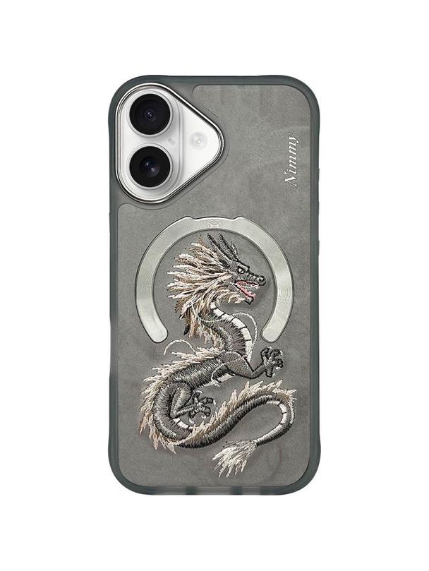 NIMMY futerał DRAGON kompatybilny z MagSafe do IPHONE 16 szary