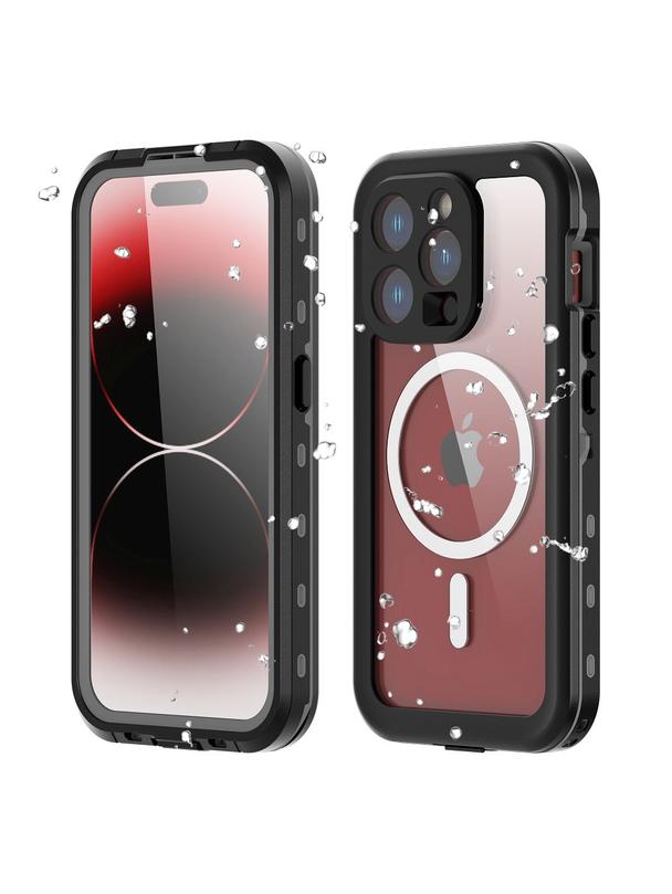 Futerał wodoodporny SHELLBOX DOT kompatybilny z MagSafe do IPHONE 15 Pro czarny